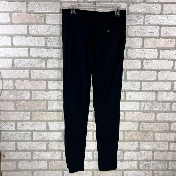 Vince Crepe Easy Fit Tie Drawstring Trousers in Black Size S - Picture 6 of 12